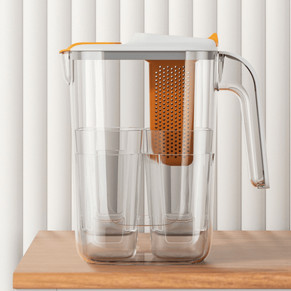 Multi-Purpose Beverages Kettle Jar with Strainer and 4 Cups (2.6L)