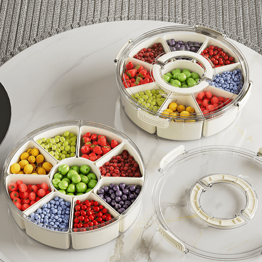 Multi-Purpose Plastic Food Storage Container with Lid