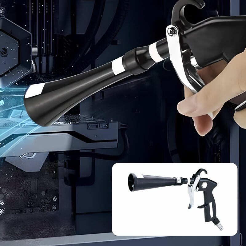 Air Blow Gun Car Interior Cleaning Gun High Pressure Car Detailing Cleaning Tool with Nozzle and Auto Detailing Dusting Brush
