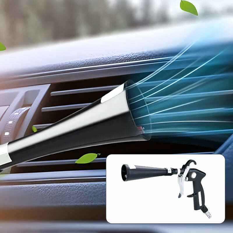 Air Blow Gun Car Interior Cleaning Gun High Pressure Car Detailing Cleaning Tool with Nozzle and Auto Detailing Dusting Brush