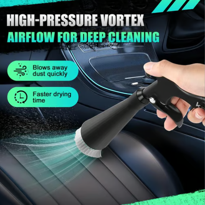 Air Blow Gun Car Interior Cleaning Gun High Pressure Car Detailing Cleaning Tool with Nozzle and Auto Detailing Dusting Brush