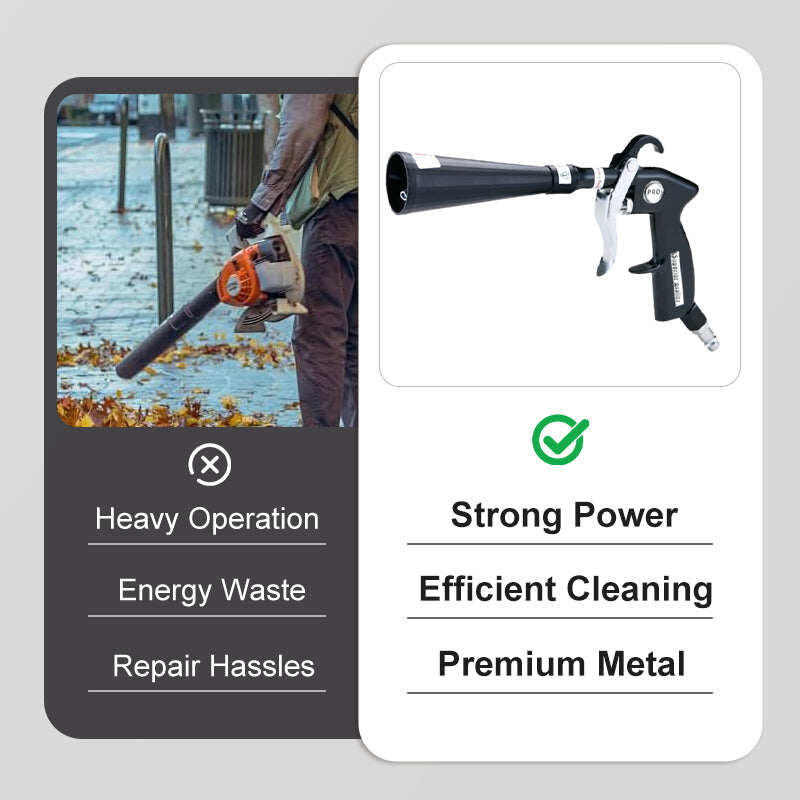 Air Blow Gun Car Interior Cleaning Gun High Pressure Car Detailing Cleaning Tool with Nozzle and Auto Detailing Dusting Brush