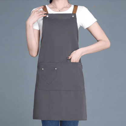 Premium Canvas Cross-Back Apron with Pockets