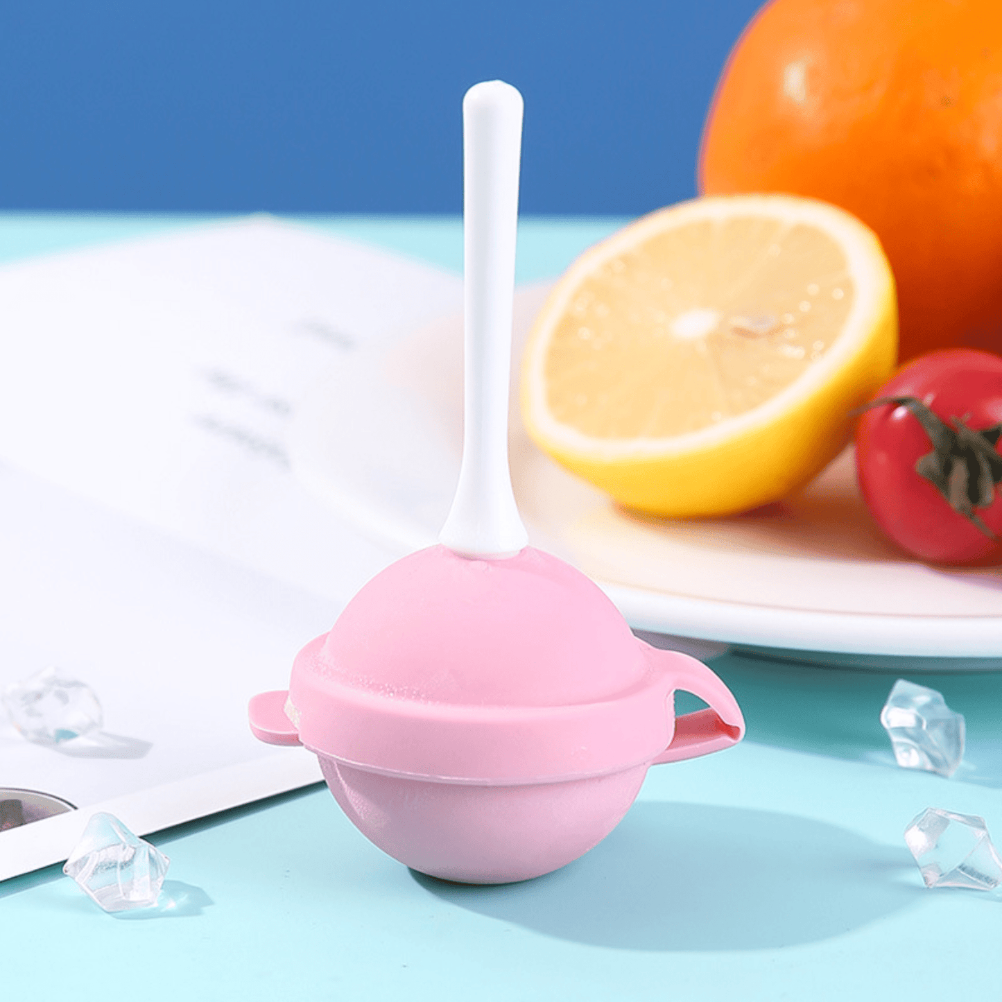 Silicone Lollipop Ice Ball Mold with Food-Grade Lid