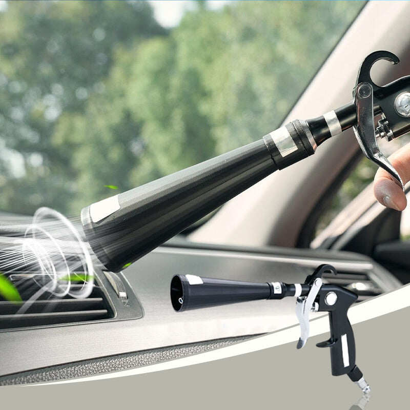 Air Blow Gun Car Interior Cleaning Gun High Pressure Car Detailing Cleaning Tool with Nozzle and Auto Detailing Dusting Brush
