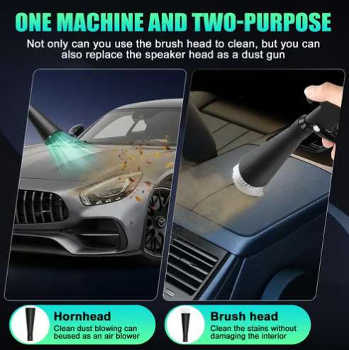 Air Blow Gun Car Interior Cleaning Gun High Pressure Car Detailing Cleaning Tool with Nozzle and Auto Detailing Dusting Brush
