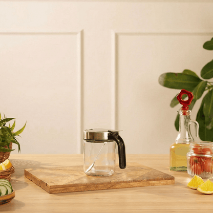 Airtight Glass Storage Containers with Stainless Steel Lid & Spoon