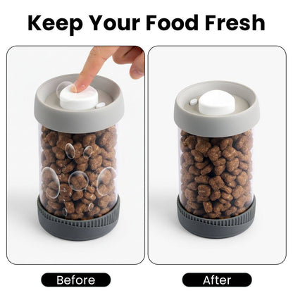 Premium Microwave Safe Borosilicate Glass Canister with Vacuum Lid(1000ml)