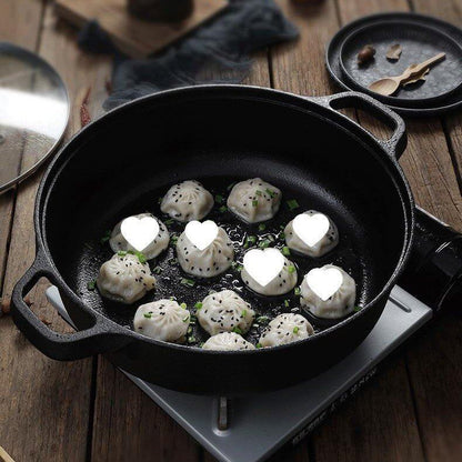 Multi-Purpose Cast Iron Skillet with Lid and Ear Handles (25cm)