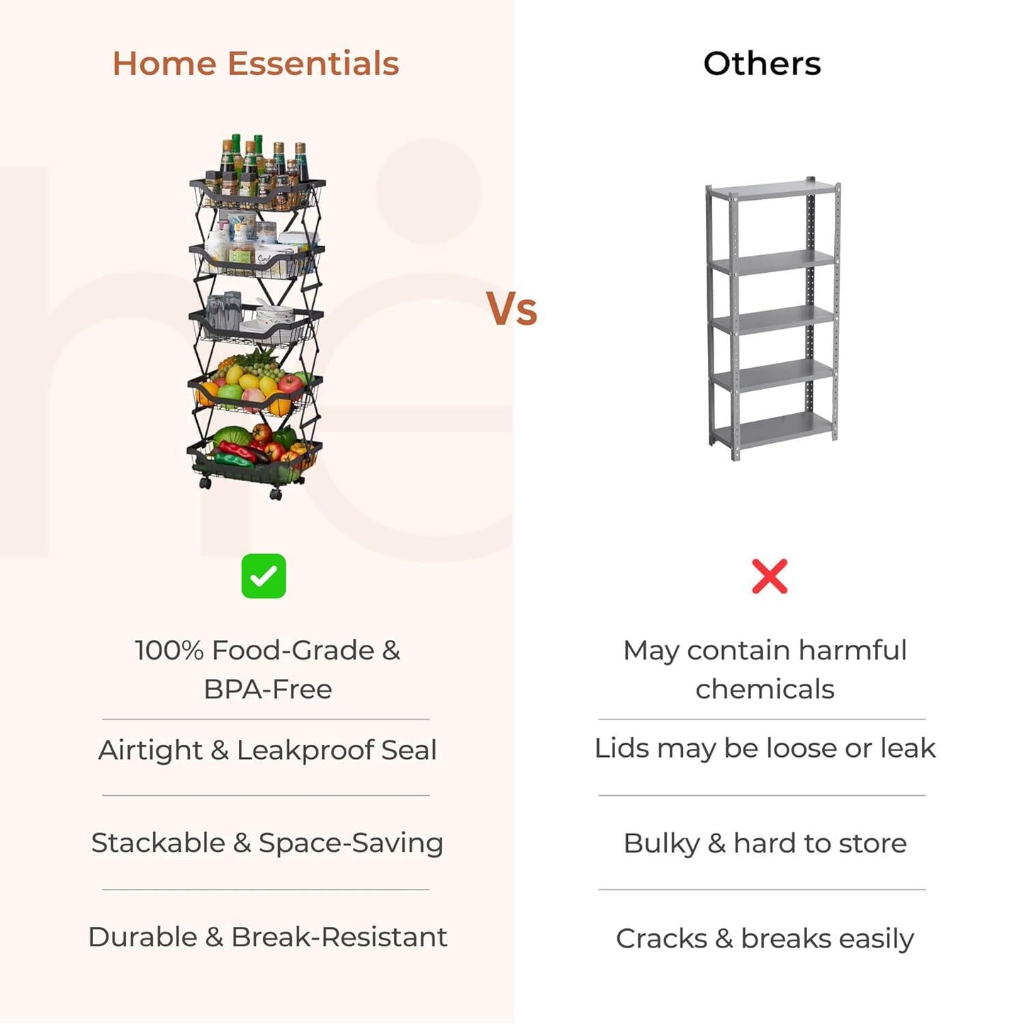 Multi-Layer Foldable Rolling Vegetable & Fruit Rack (95cm)