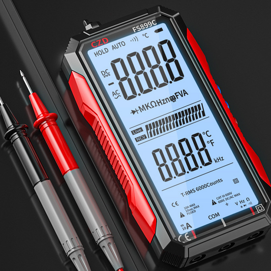 USB Rechargeable Digital Multimeter – Auto-Ranging, LCD Backlight & Portable Design